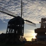 Nördliches Harzvorland, Windmühle Dettum: Die restaurierte Mühle wird an ihrem neuen Standort wieder aufgebaut / Uwe Schäfer