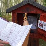 Nördliches Harzvorland: Schade, an der Stempelstation 23 ist nichts mit Stempeln. Jemand hat den Stempel geklaut. / Beate Ziehres