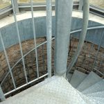 Nördliches Harzvorland. Treppe zur Spitze des Bergfriedes der Burg Vienenburg. Foto: Beate Ziehres